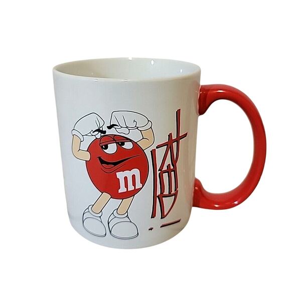 M & M's Coffee Mug- Red Chocolate M & M Character Official Licensed Product - Picture 1 of 5